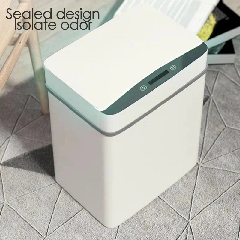 Intelligent Trash Can Automatic Sensor Smart Sensor Electric Waste Bin Home Rubbish For In-Car Kitchen Bathroom Garbage