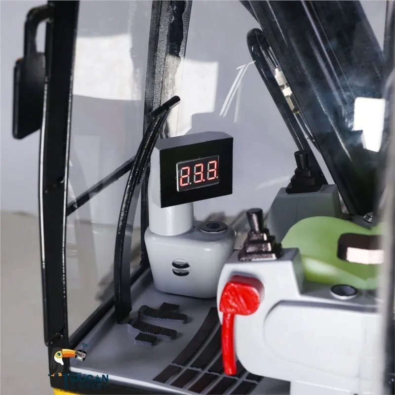 Excavadora hidráulica de Metal RC, válvulas de 3 canales de alta resistencia, Control remoto, modelos de vehículos de construcción, Radio Flysky PL18EV, 1/8, 390F