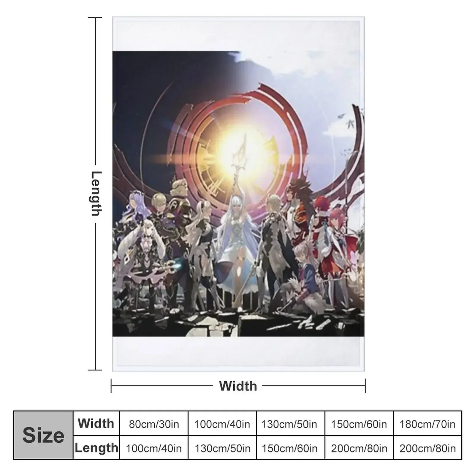 Fire Emblem Fates Throw Blanket anime Bed linens Giant Sofa Blankets