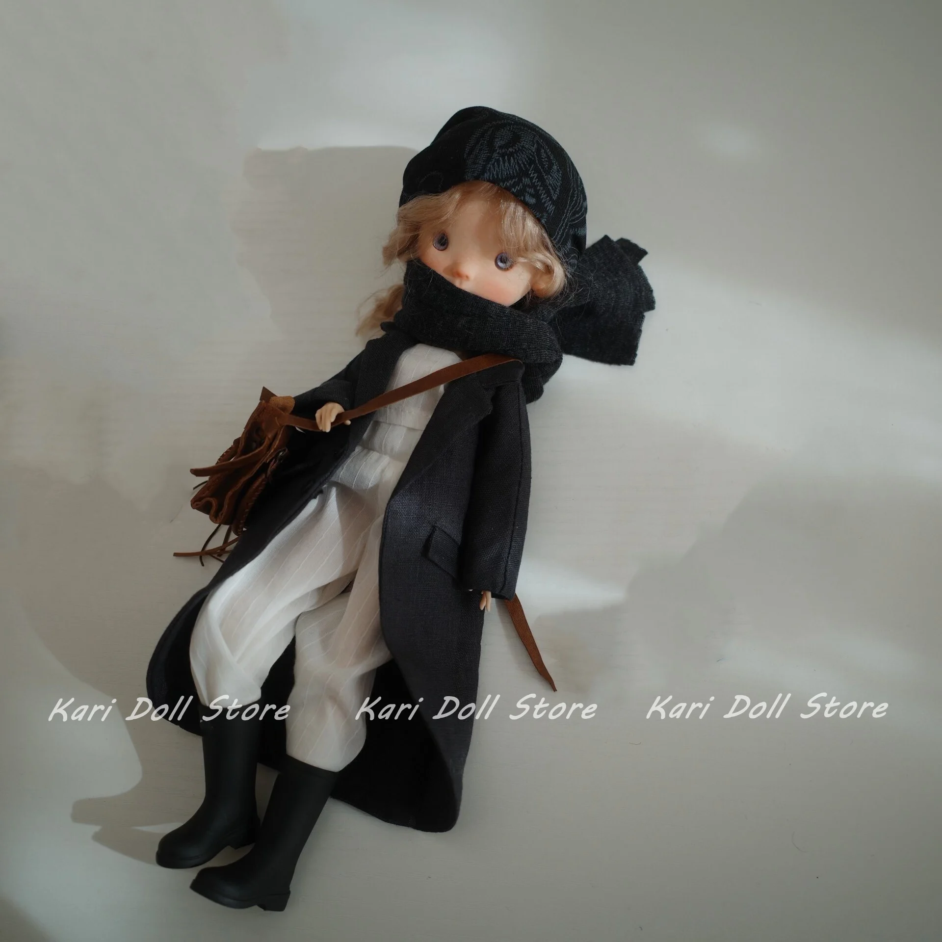 2026 Kari Doll Clothes and skirts Japanese-style linen trench coat for Landazz Landoudou Doll