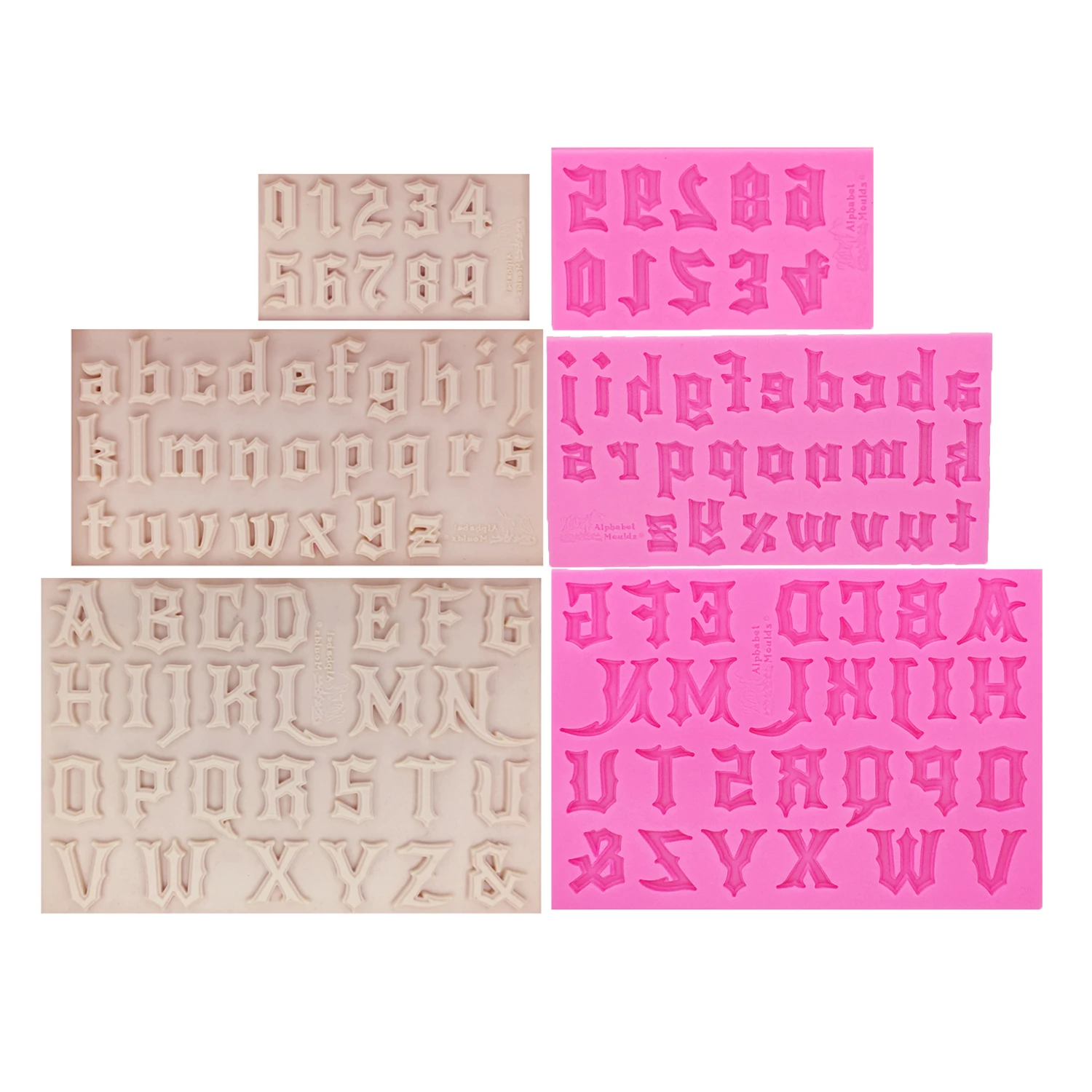 Alphabet Number Chocolate Silicone Mold for Baking Cake Decorating Candy Kitchen Baking Tool Supplies