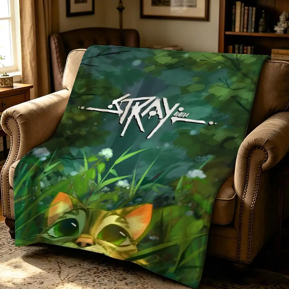 game S-Stray-y Throw Thick Comfort Flannel Quilt, Multi-scene Use Indoor Outdoor Daily Nap
