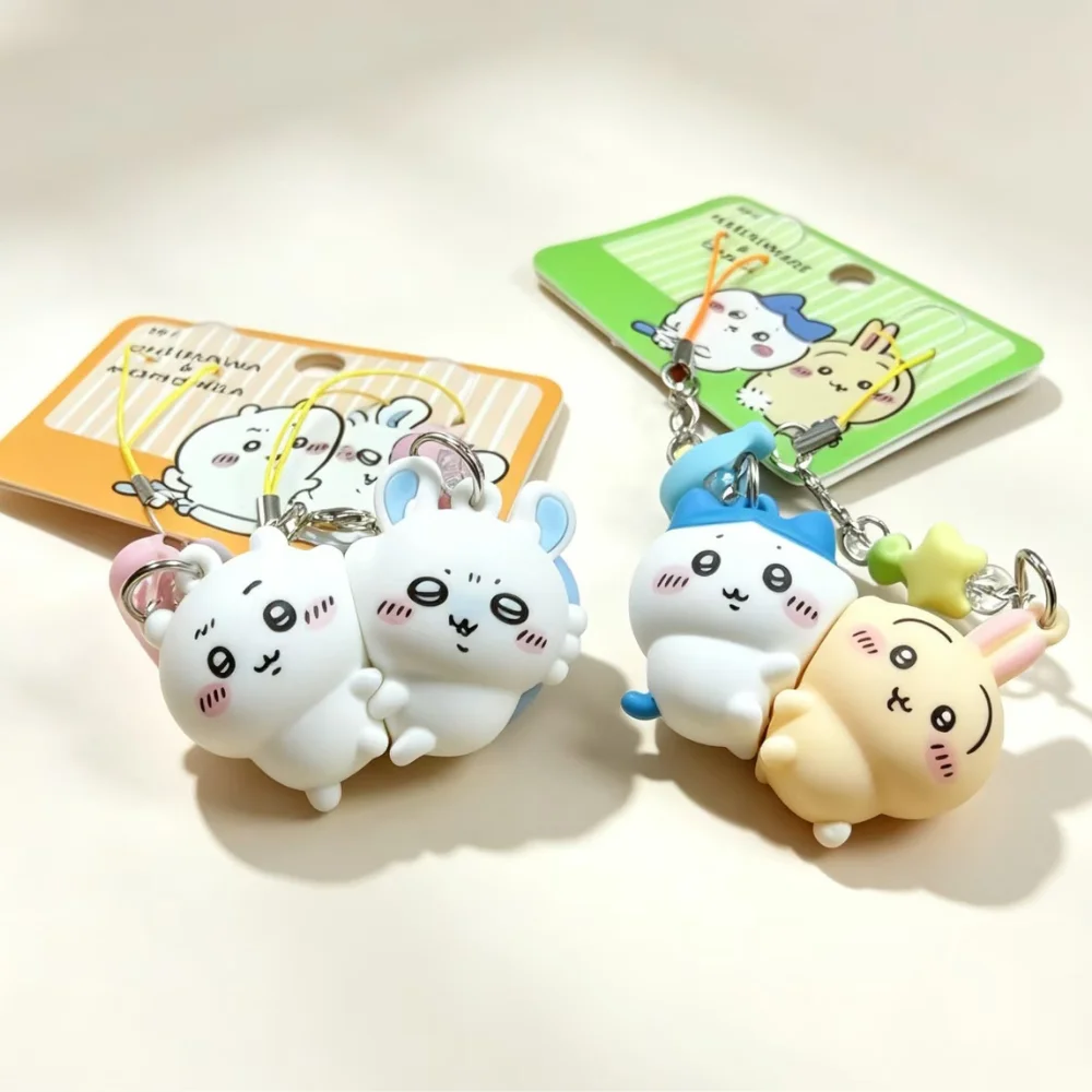 Chiikawa Series Magnetic Pair Keychain Hard Personalized Exquisite Creative Cartoon Doll Small Pendant Small Gift for Girls