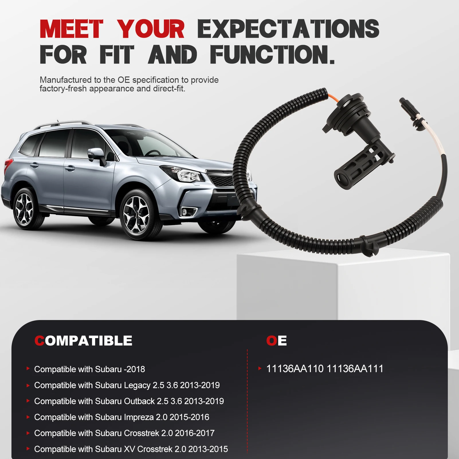 

Шланговый датчик уровня масла для Forester Legacy Outback XV Crosstrek Impreza 2013-2019, заменяет 11136AA110 11136AA111