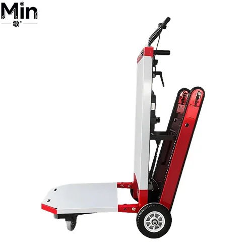 Tracked Stair Climbing Hand Truck Manual Lifting Stair Climber Cart Full Pallet Loading Platform Luggage Trolley for