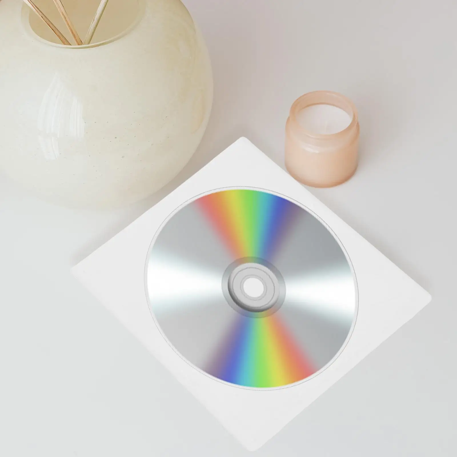 2 ชิ้น 24 แผ่นสีขาว CD DVD กล่องเก็บพลาสติก Milky Hard ShellProtect Scratch ความทนทานจัดระเบียบ