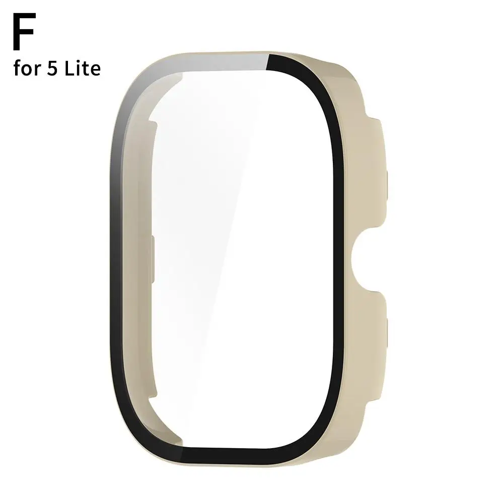 Glass+ For Watch 5 Active All-around Screen Protector Hard Pc Bumper Tempered Glass For Redmi Watch 5/5 Lite D5k2