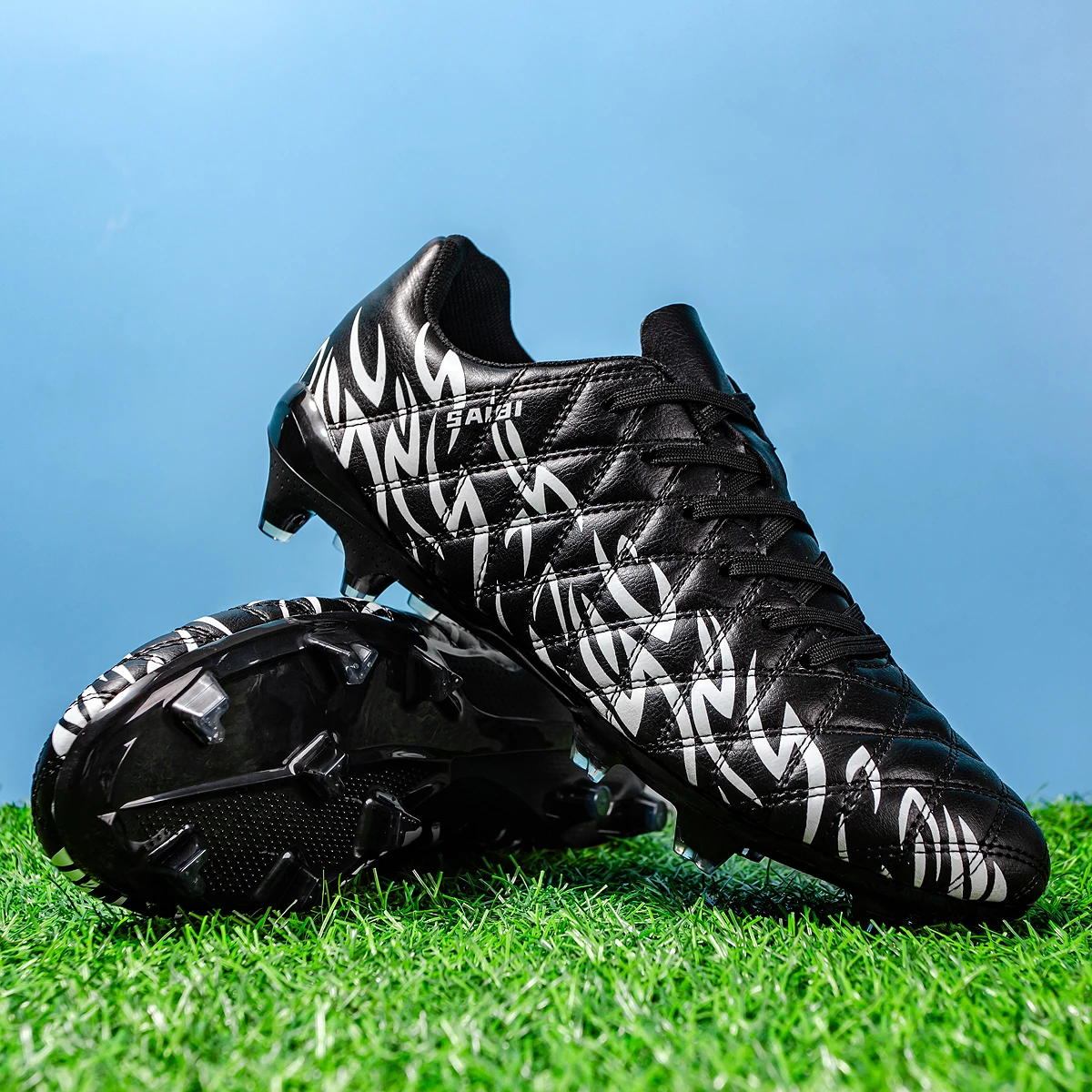 

Дышащие футбольные бутсы FG/AG для твердого грунта, нескользящие, износостойкие, с прочным сцеплением, поддержкой голеностопа, стабильные, легкие, гибкие