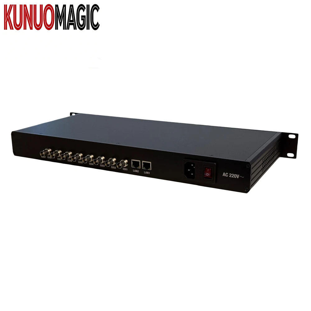 YDS2308SU 1U 8-Channel H.265/HEVC for Encoder with AAC/MP3 Audio SDI to IP Full HD Video Encoder for Live Streaming