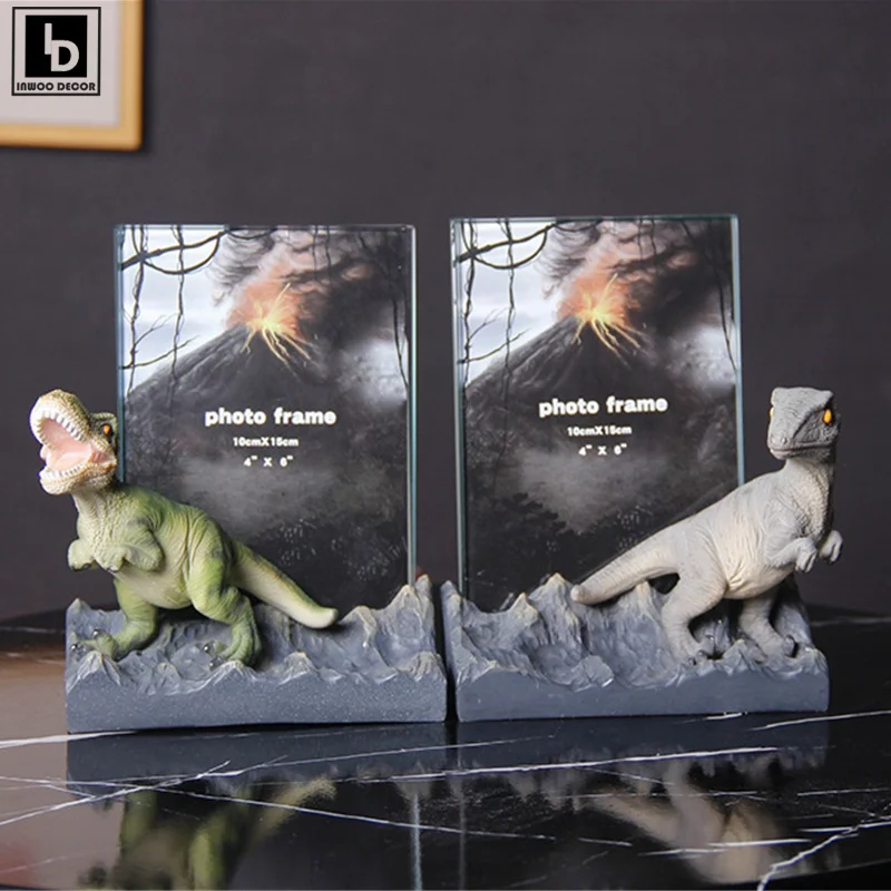 

T-rex Dinosaur Photo Frame Pen Container Toilet Paper Tissue Shelf Holder Foam Liquid Soap Dispenser Home Decor Decoration