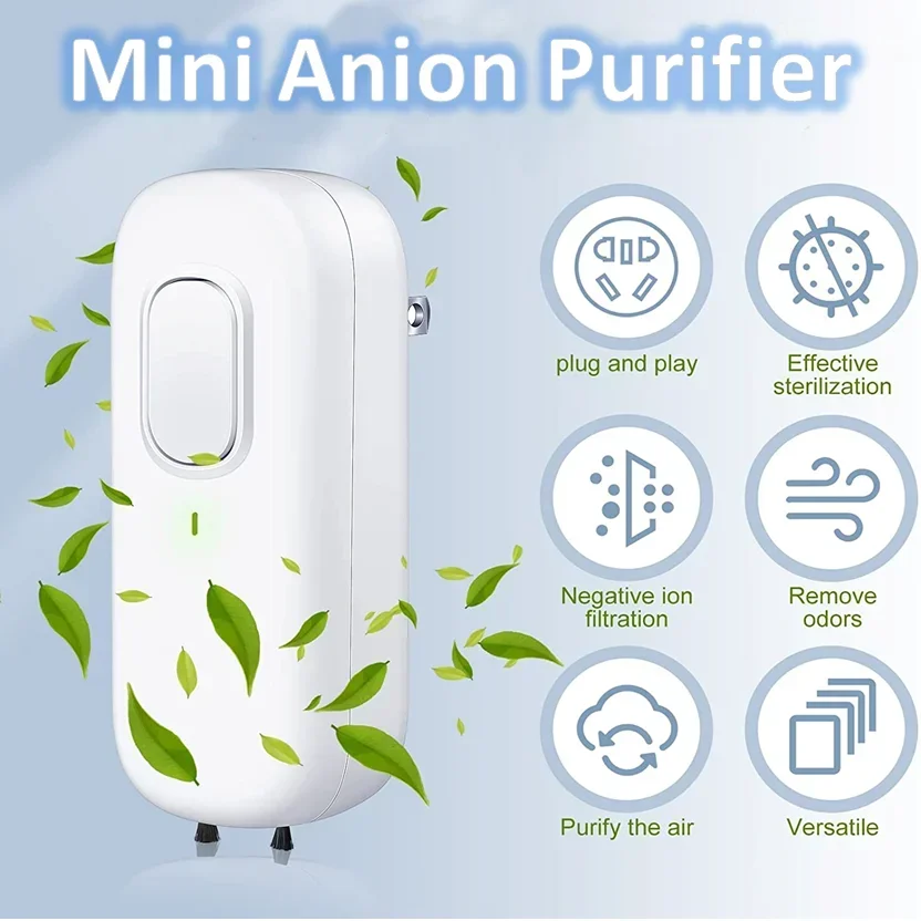 Negative Ion Air Purifier in Addition To Odor Household Toilet Deodorization Mini Cartridge Free PM2.5 Purification Air