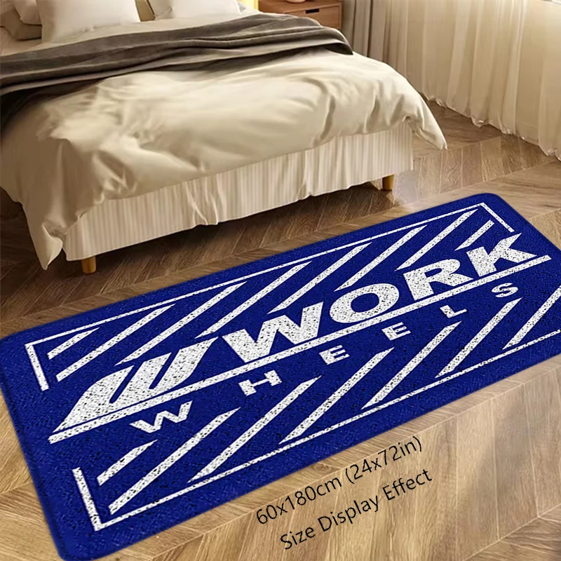 Interior Floor Mat Welcome Doormat Work Wheels Non-slip Foot Rug for Entryway Kitchen Carpet Bedroom Bedside Mats Home Decor