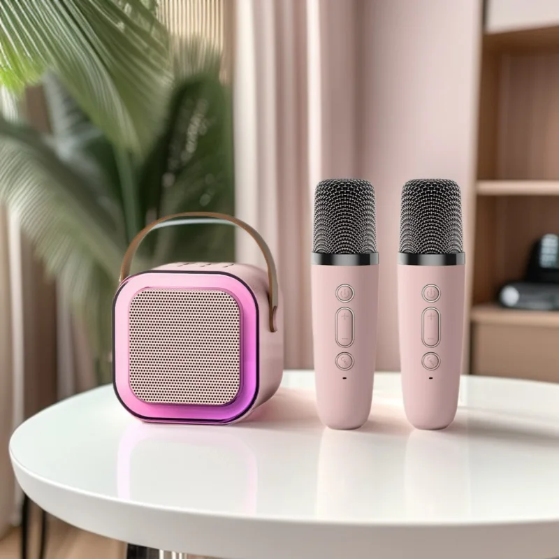 K12 Bluetooth Speaker with Microphone All-in-One Outdoor Live Streaming Home Karaoke Bluetooth Audio System