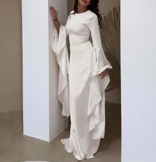 

2025 Autumn New Women's Robe Slimming and Slimming, Waist Cinching and Elegant Dress for Women