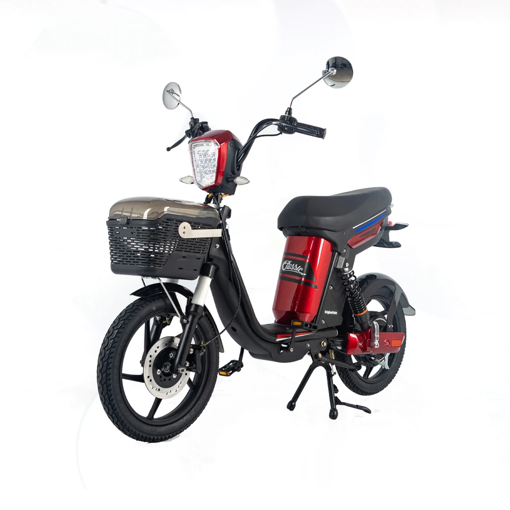 High Quality 500W 48V 12Ah Electric Bicycle 18 Inch Family Use Scooter Electric Moped Electric City Bike With Basket