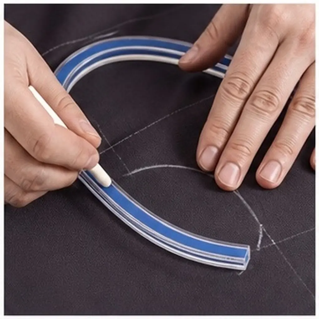 Ruler Tool Measuring Curve Sewing Drafting Plastic Drawing Halloween Christmas Measuring Tape Flexible Drafting Rulers 50CM