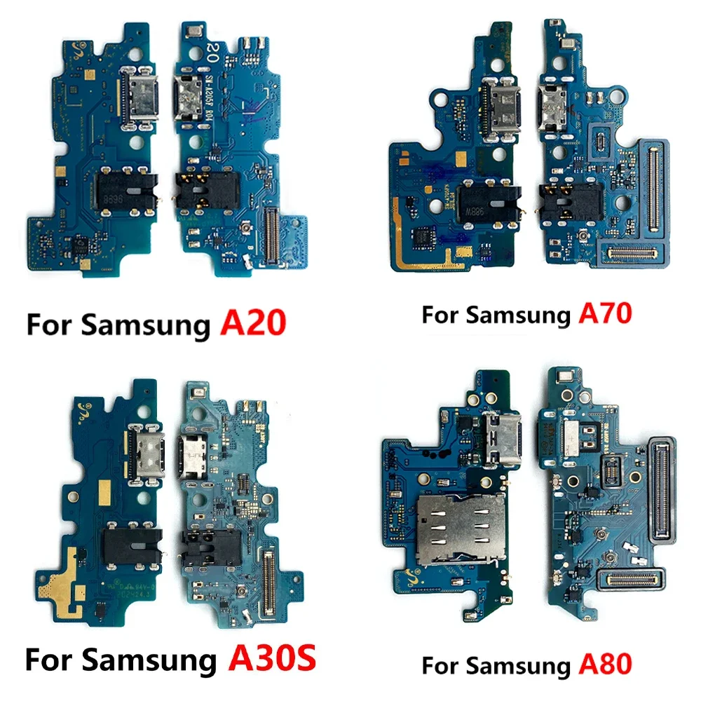 NEW Full Chip For Samsung A21S A30S A10 A20 A30 A40 A50 A70 A90 5G A80 USB Charger Connector Charging Port Microphone Board Flex