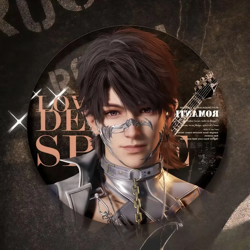 「愛と深宇宙」周辺ロック男性スターシリーズ自作ブリキバーバッジ高外観レベルペンダントギフト Sylus