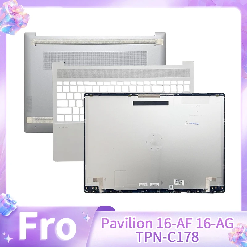 

Новая верхняя крышка, корпус для рук и нижний корпус (серебристый) для ноутбуков Pavilion 16-AF, 16-AG, 16-AF0003TX