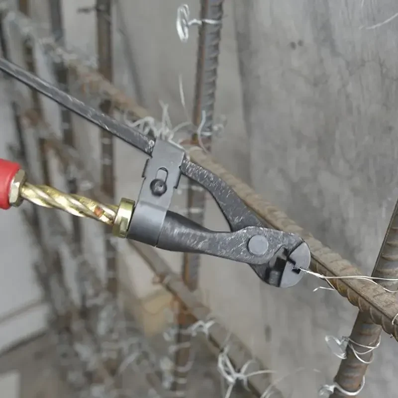 Manual Rebar Tie Wire Twisting Pliers Tool,Rebar Wire Tying for 0.8/1/1.2/1.5mm,Concrete Metal Wire Twisting Fence Tool Twister