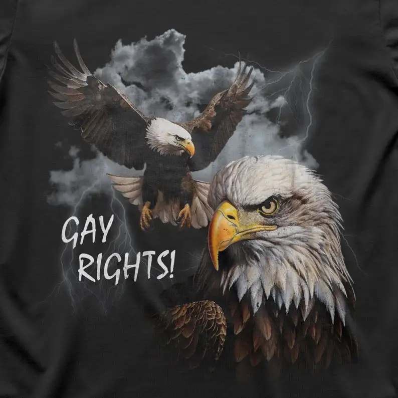 Gay Rights Bald Eagle T-Shirt