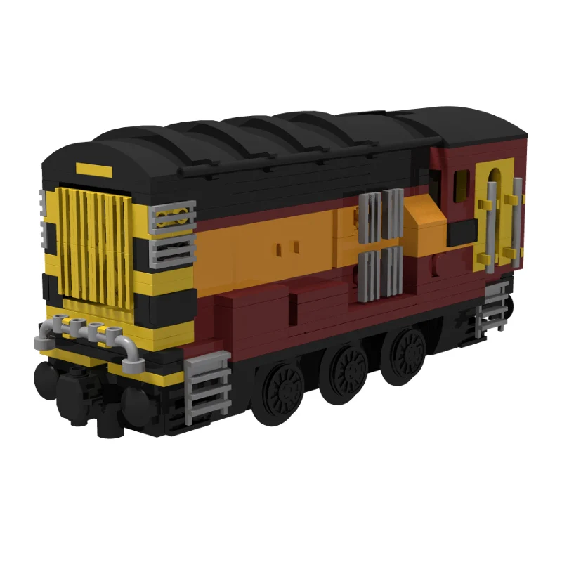Stadtauto-Modell MOC Bausteine Klasse 08 Diesel-Rangierlok Modulare Technologie Kinder-Urlaubsgeschenke Zusammenbaubares Spielzeug
