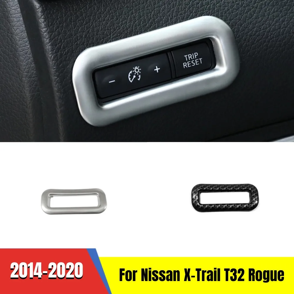 

For Nissan X-Trail XTrail T32 Rogue 2014-2020 ABS Plastic Dashboard Odometer Button Switch Cover Trim Decoration Accessories