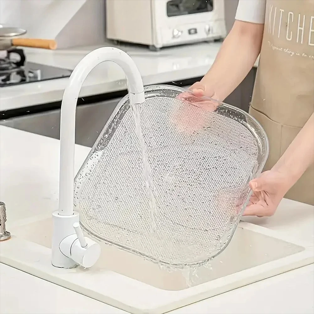1 Piece Storage Tray, 360-Degree Refrigerator Storage Rotating Tray, Used for Kitchen Spice Jars and Sundry Storage Turntable