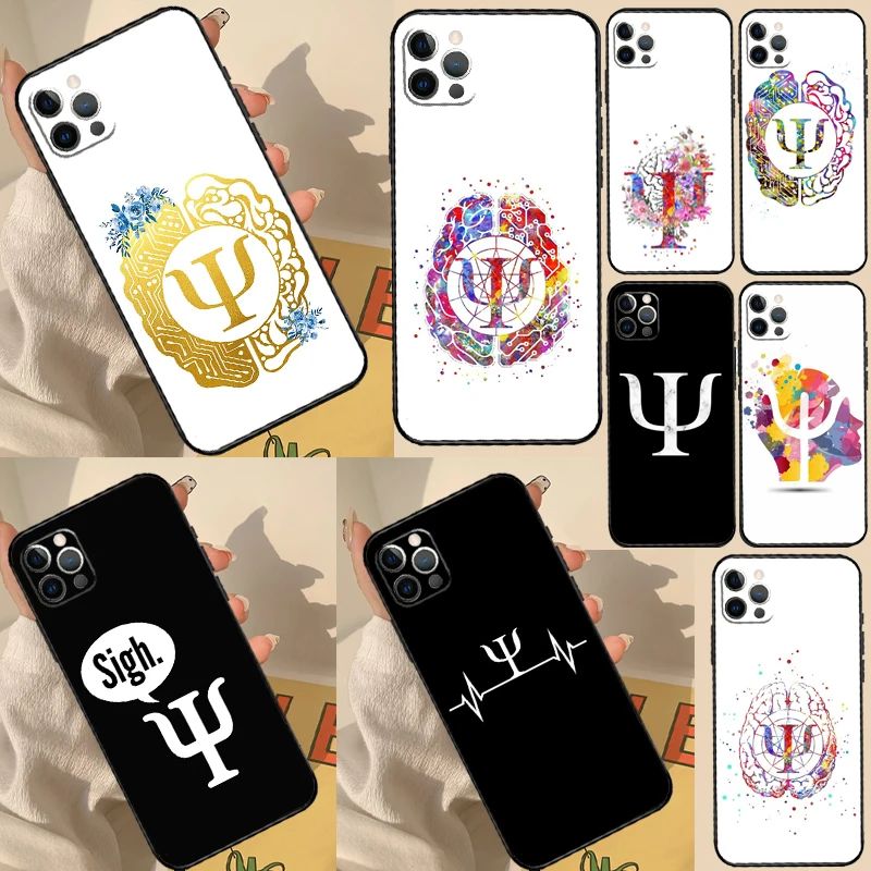 Psicólogo profissão psicologia caso de telefone para samsung galaxy s25 s20 s21 s22 s23 s24 ultra s9 s10 plus s23 fe capa traseira