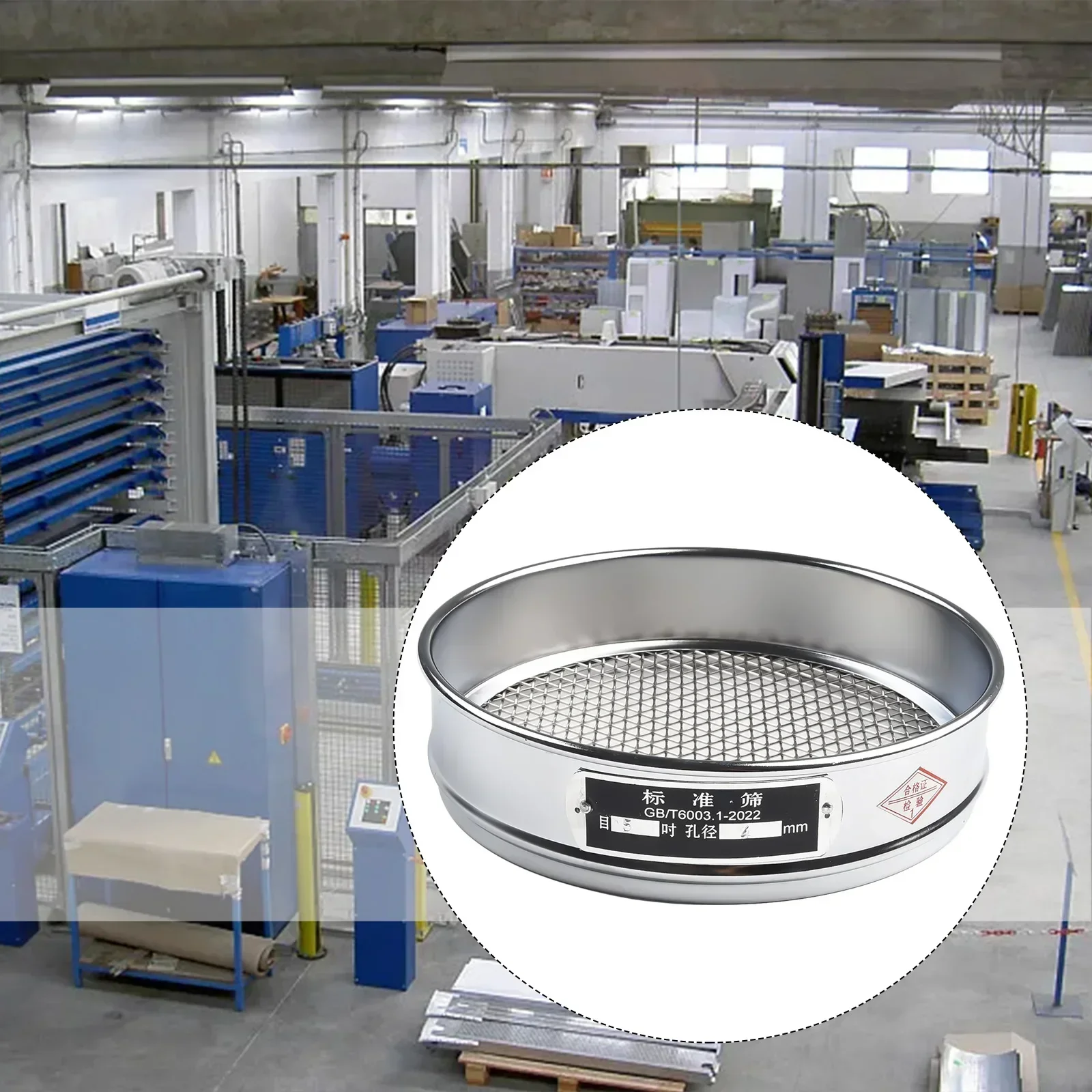 Parts Standard Sieve Inspection Stainless Steel Mesh 20cm 4 Mesh-600 Mesh Diameter 20cm Good Toughness Inspection