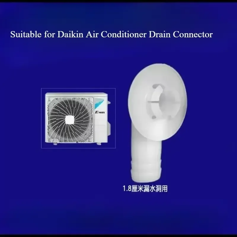 for Daikin AC External Unit Drain Connector Outlet Nozzle Replacement Part Leak Proof Durable Plastic Fitment Easy Install