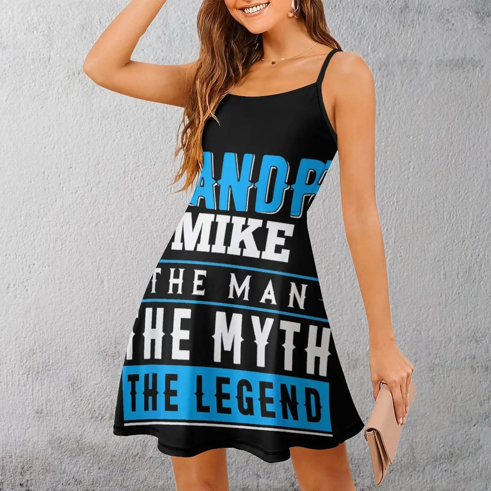 

Экзотическая женская одежда, платье на подтяжках, женское платье на бретельках с принтом дедушки и легенды, лидер продаж, крутое отпускное платье