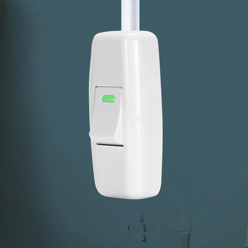 

Table Lamp Light Switch High Power Inline on/off Desk Light Cord Cable Switches Pure Copper Springboard Switch Classic White