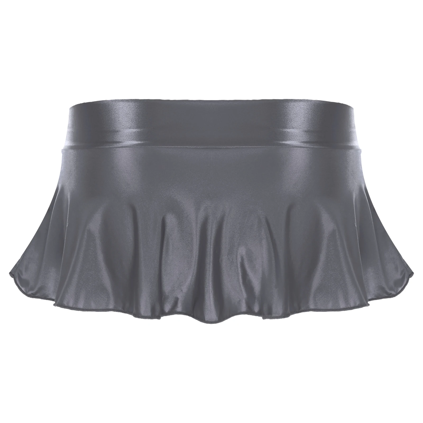 Minifalda corta con volantes para mujer, ropa de dormir Sexy, Color liso, para fiesta en la piscina y playa