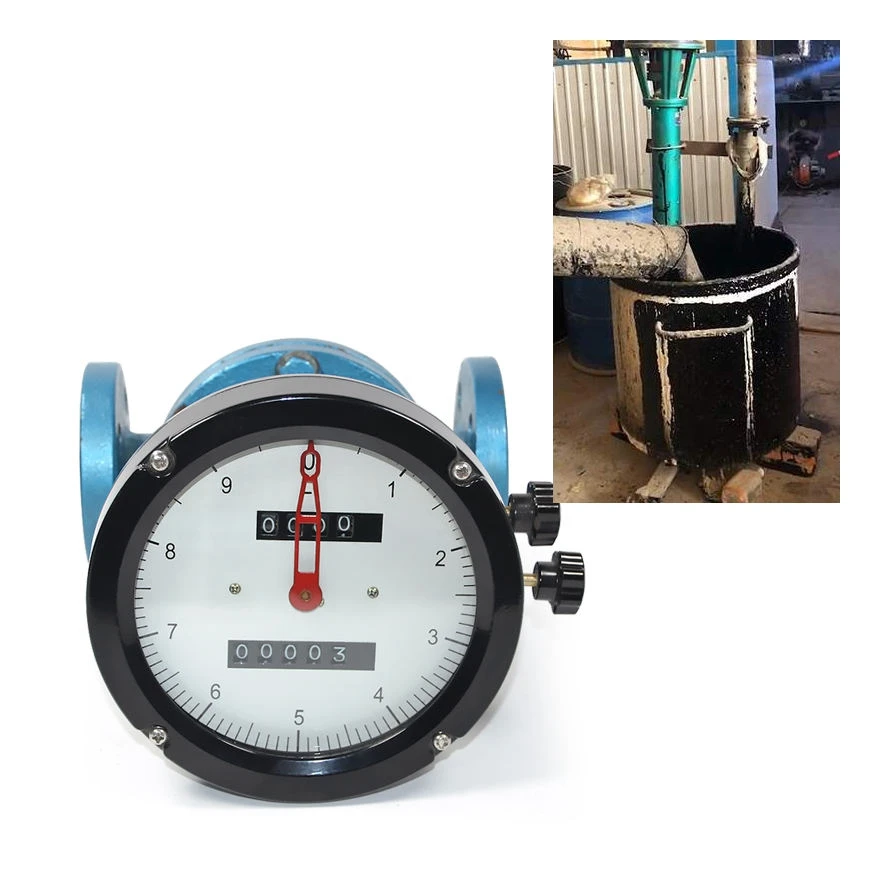 OEM Customizable DN10 Oval Gear Flowmeter for Water Stainless Steel +/-0.05% Accuracy