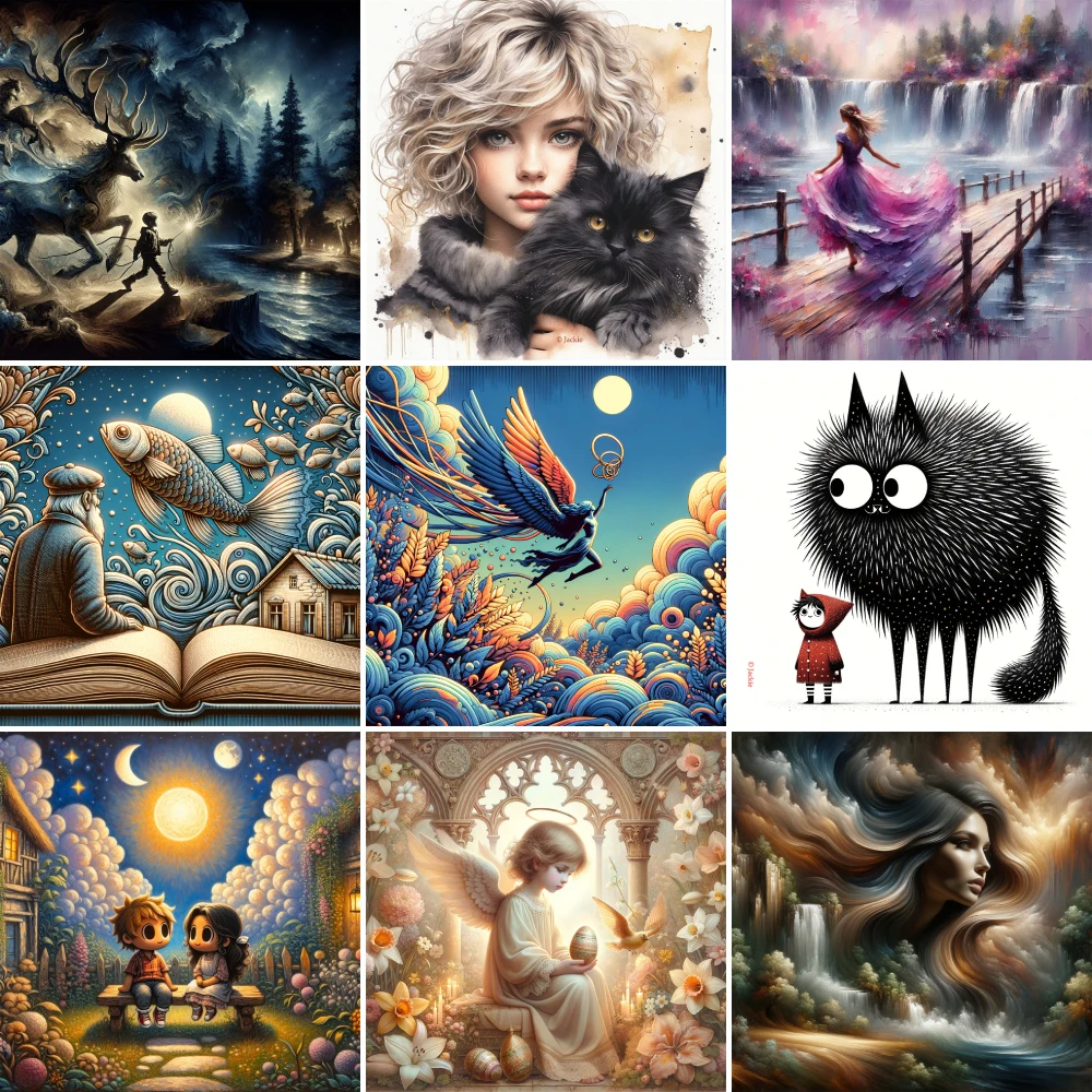 Fantasy Figure Painting Paint By Numbers Canvas Arts And Crafts For Adults Decoration Home Child's Gift Free Shipping 2023 HOT