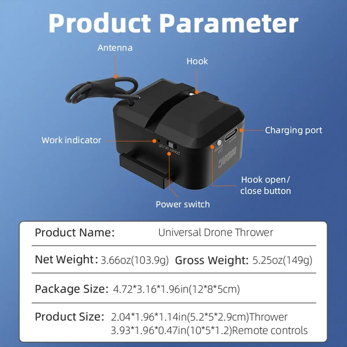 SCLS  Drone System Airdrop Air Drop System for Wedding Ring Fishing Bait Life Rescue for Mini 3 Pro/Mini 4 Pro/ 3