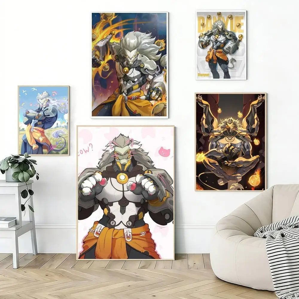 Game Zenless Zone Zero Banyue Poster, klassischer Wandkunst-Leinwanddruck, geeignet für Zuhause, Wohnzimmer, Raumdekoration, Gemälde