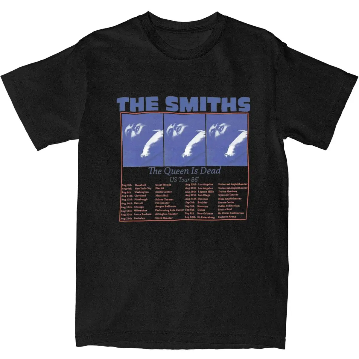 

The Smiths The Queen Is Dead T-Shirt Mens US Tour Music Band Y2K Fun Cotton T Shirts Summer Tees Loose Big Size Clothes