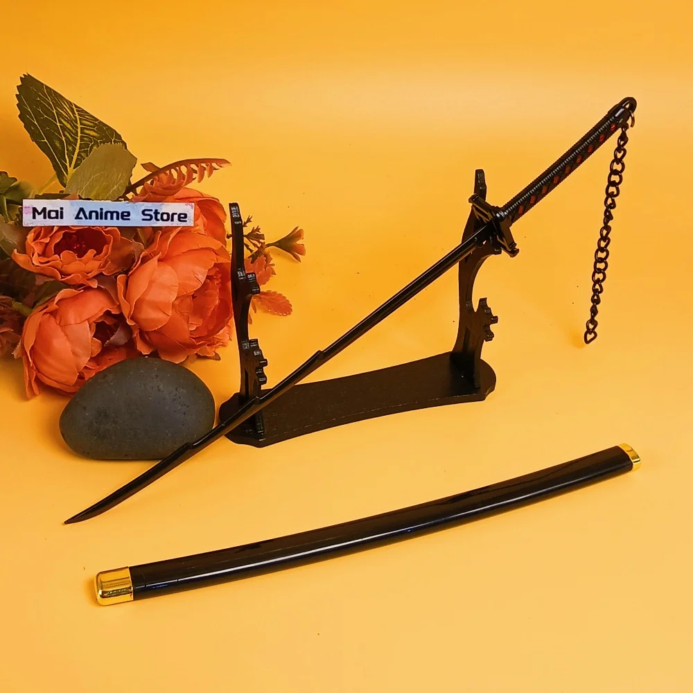 10 بوصة أنيمي بليتش كاتانا كوروساكي برمجة السيف الأصلي الساموراي صابر شفرة معدنية الحجم الحقيقي اليابانية كاتانا لعبة غير حادة هدية #1