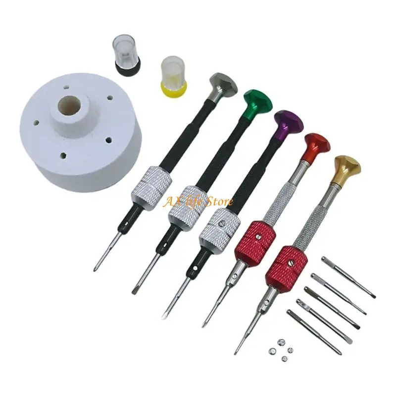 

J2HA 5Pcs Jewelry Screwdriver Set Screwdrivers for Watch Repair Eyeglasses Repair