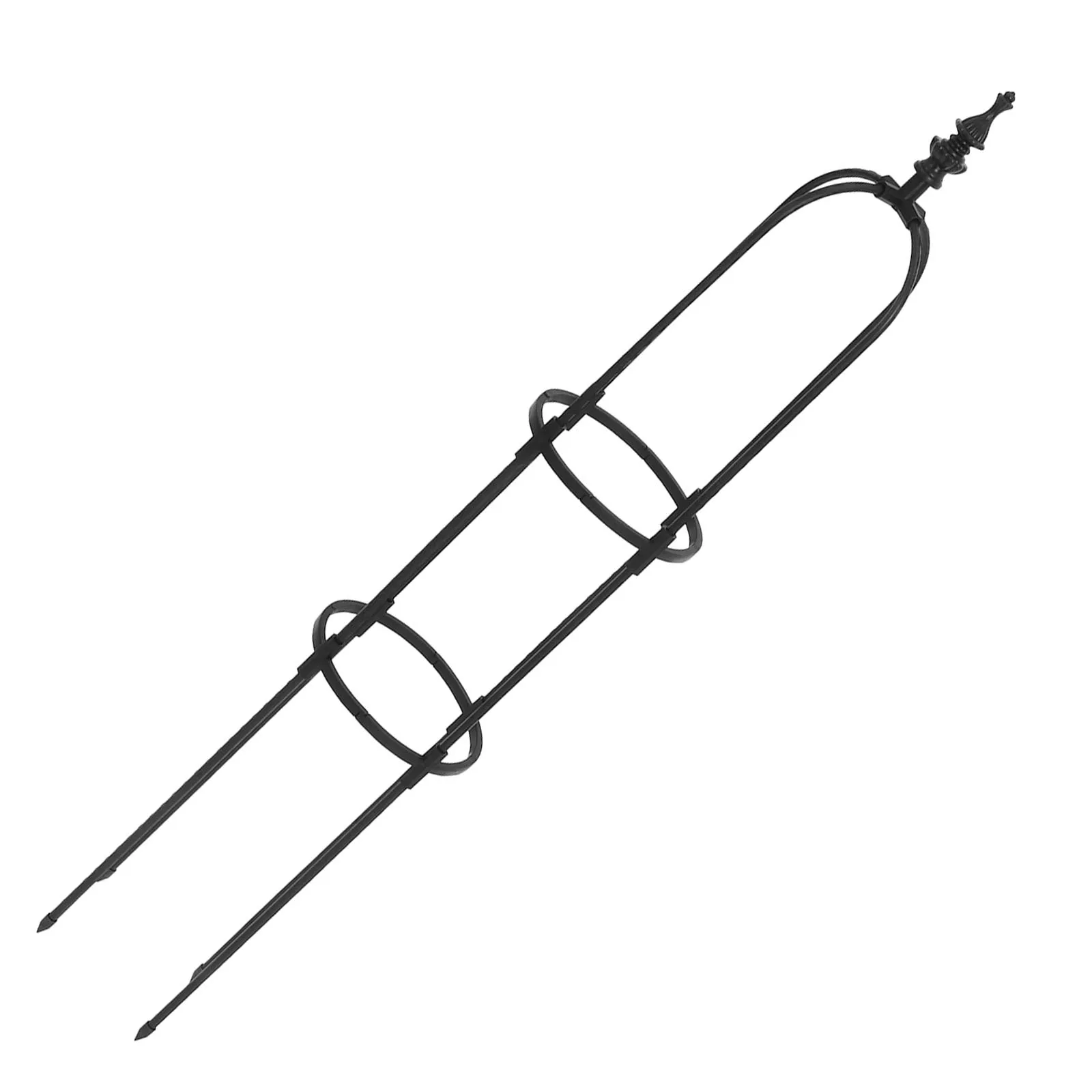 

1pc Outdoor 8mm Metal Plant Climbing Trellis Frame Garden Obelisk Support Stand for Roses Vines Potted Plants Iron Pipe Easy