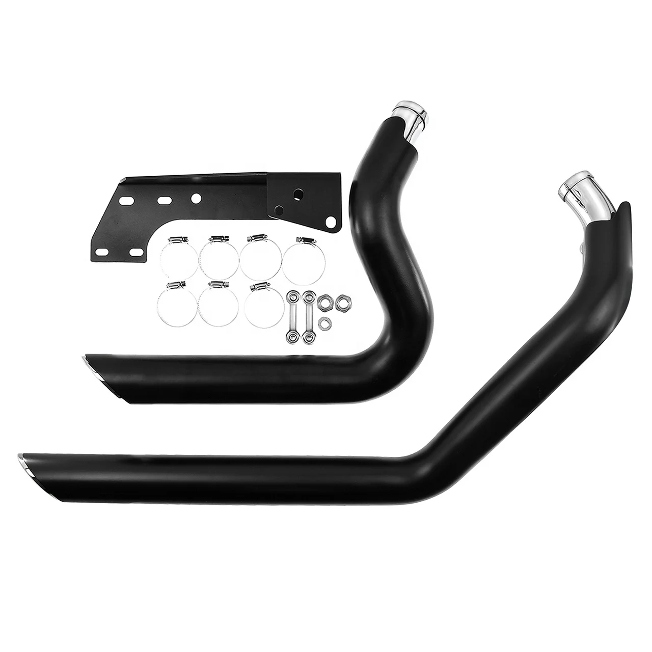 

STLFHigh QualityMotorcycle Shortshots Staggered Exhaust Pipes for Harley Sportster XL883 1200 48 72 2004-2018