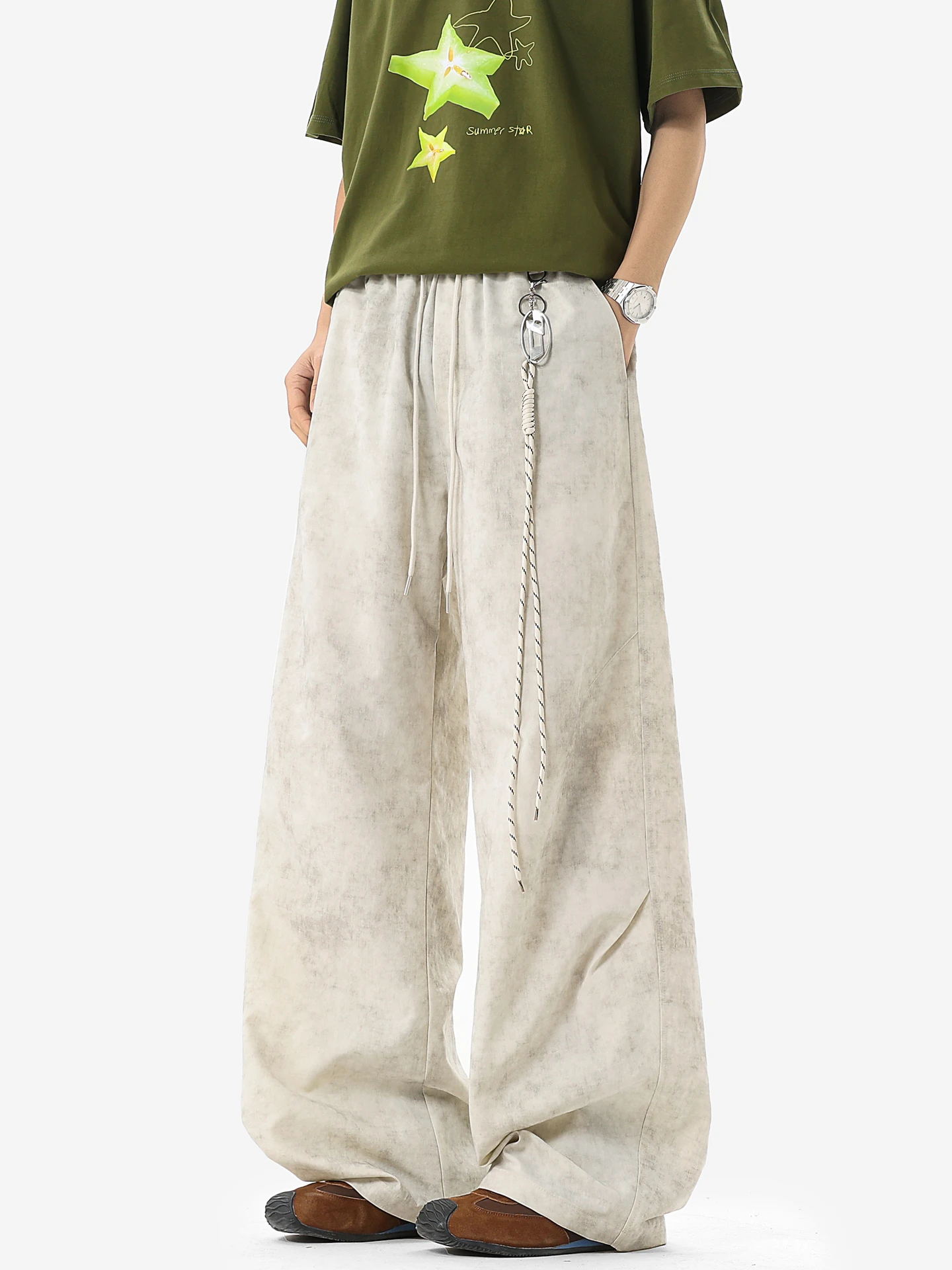 

Модные эластичные спортивные брюки с эластичной резинкой, свободного кроя, прямые, повседневные, для мужчин и женщин, весенний сезон