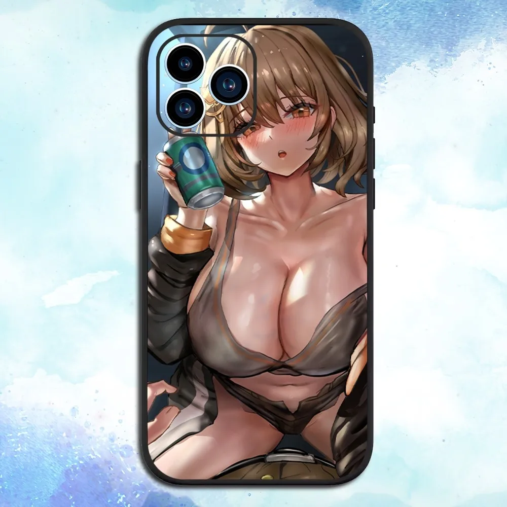 Game Sexy Goddess of Victory Nikke Phone Case For iPhone 15 13 14 12 11 Pro MAX 16 XS Plus Soft Shell