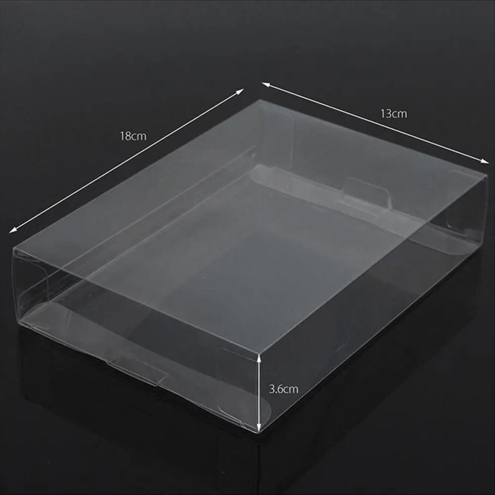 Transparent Game Cartridge Display Universal Folding Game Cartridge Case Spare Parts Accessories Protective Sleeve for SNES/N64