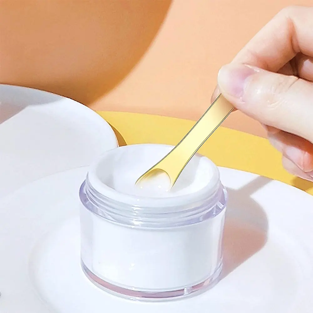 1 pçs vara de massagem mini colher creme para os olhos varas de massagem facial reutilizável colher espátula de maquiagem para creme facial aparelhos de limpeza