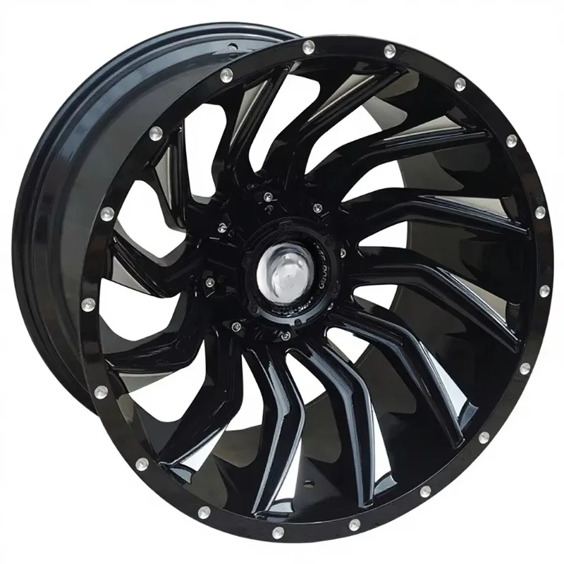 

20-Inch Aluminum Alloy Car Wheel Off-Road Modified Wheel Black Surface Treatment PCD 139.7mm