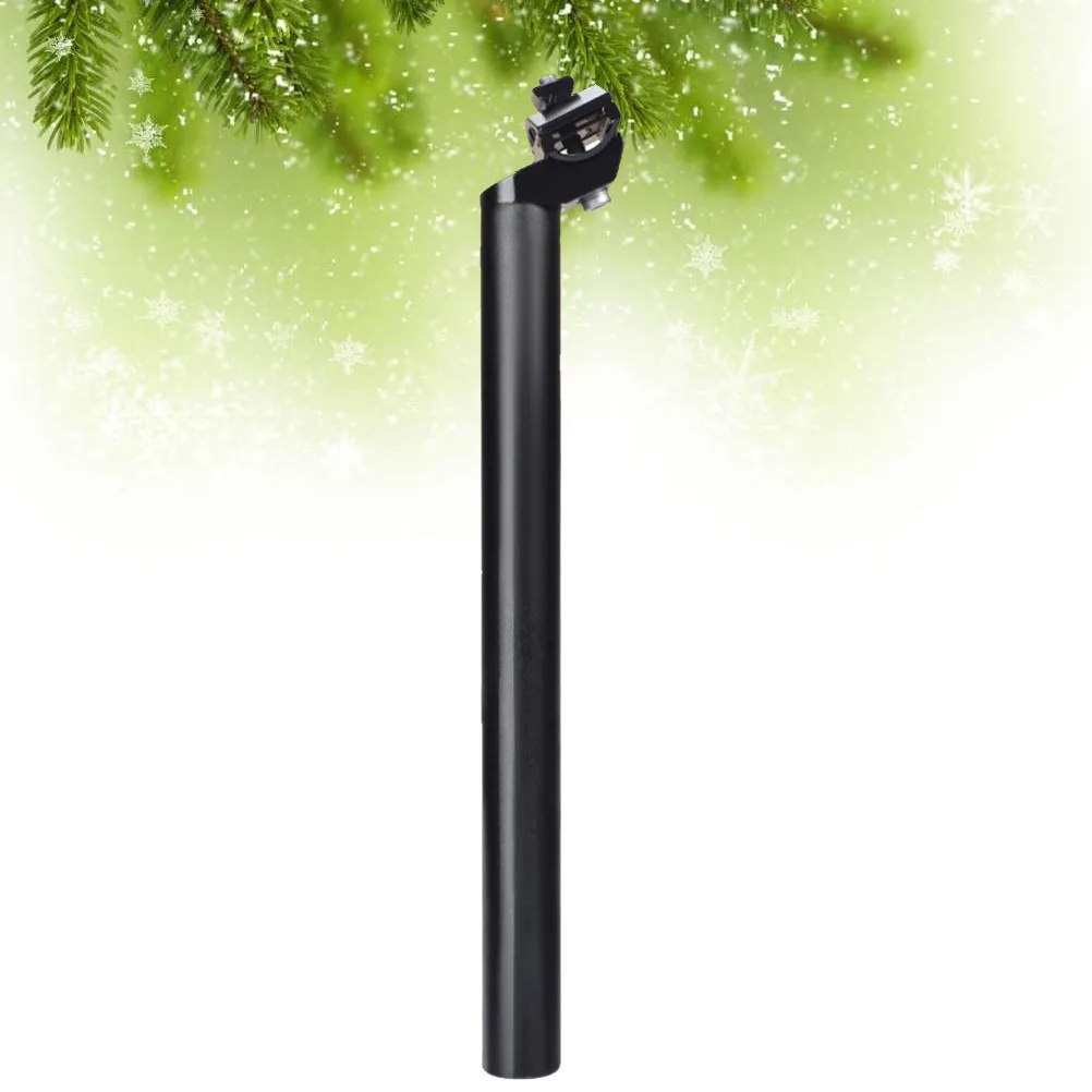 

Aluminum Alloy Seatpost Mountain Bike Seat Tube Black 27.2x450mm Adjustable Head Anticorrosive for Road Fixed Gear