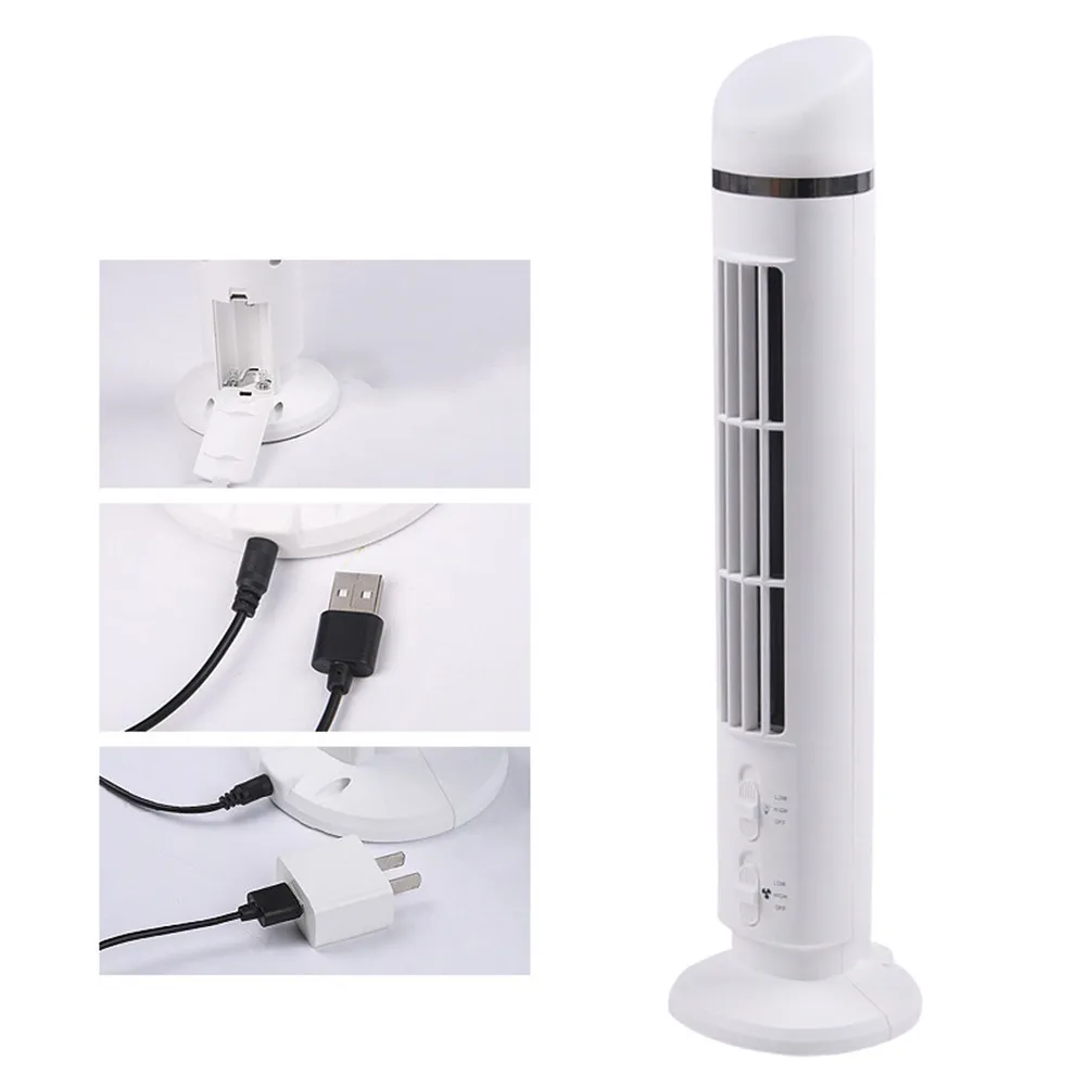 

Modern Bladeless Tower Fan with Built-in Night Light 2-Speed Adjustable Oscillating Air Cooler for Children Elderly Home Office